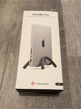 Twelve South BookArc Flex Vertical MacBook Laptop Stand Black NIB